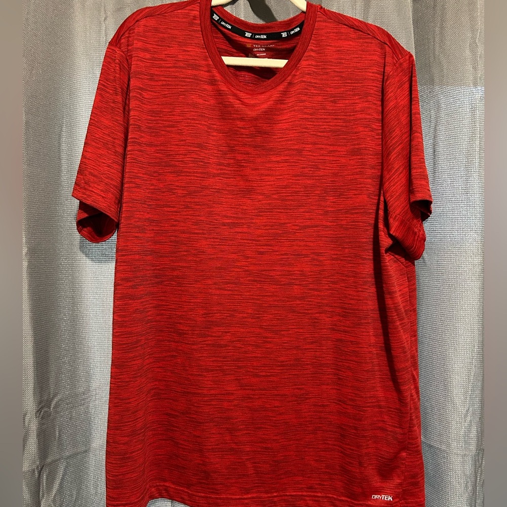 Men’s Tek Gear Dry Tek Red Space-Dyed T-Shirt